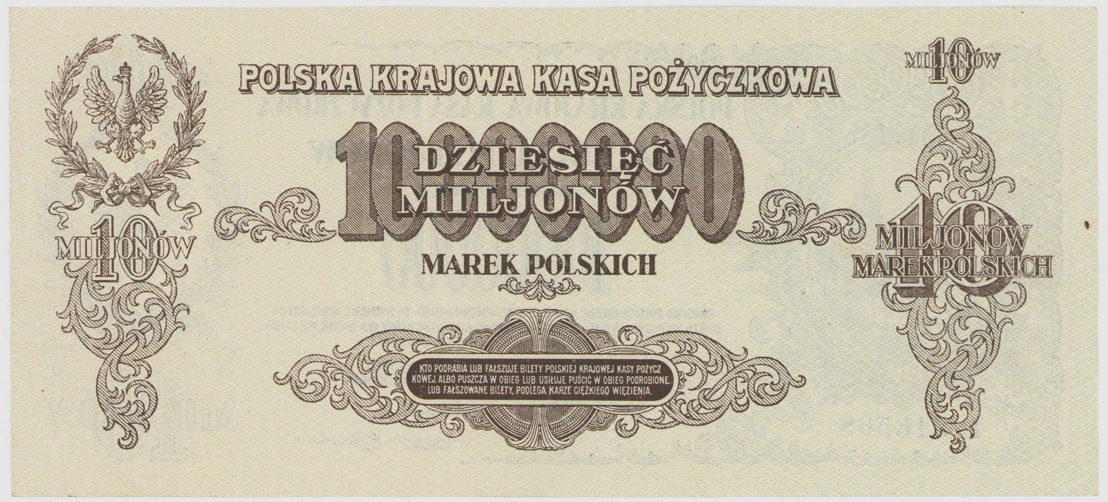 10 milionów marek polskich 1923 seria D - RZADKOŚĆ R5
